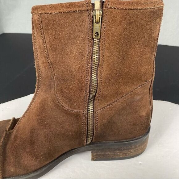 Brown Suede mens Boots Collection by Skechers Size 8.5 M,Made in Italy,Comfort - Picture 11 of 16